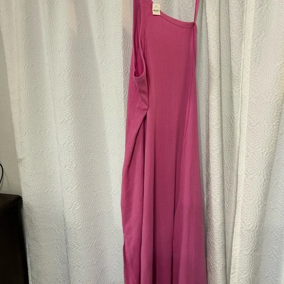 Aerie NWT Pink One-Shoulder Dress - Picture 6 of 6